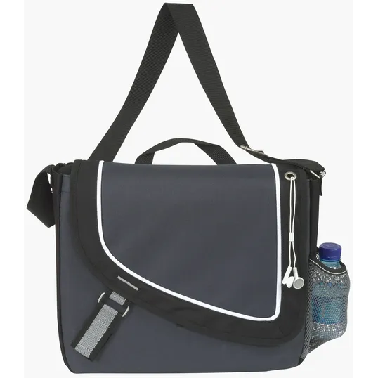 Atchison® A Step Ahead Messenger Bag with Headphone Port — view 3