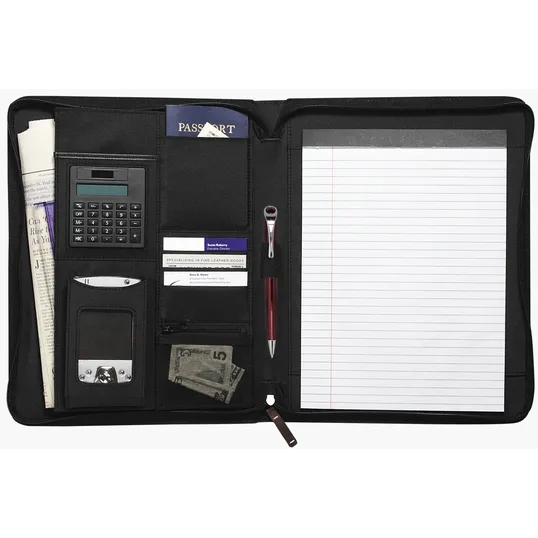 Atchison® Monticello Padfolio with Zippered Closure — view 2