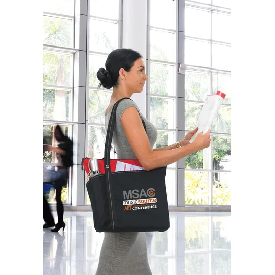 Atchison® Annie Tote, Zippered 600D Polyester Bag — view 8