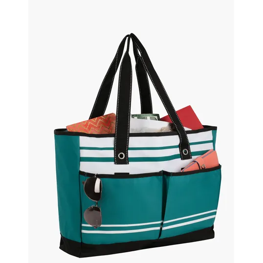 Atchison® Two-Pocket Fashion Tote with Zippered Main Compartment — view 3
