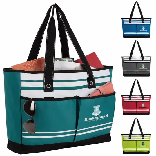 Atchison® Two-Pocket Fashion Tote with Zippered Main Compartment — view 19