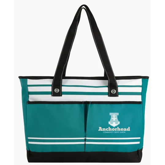 Atchison® Two-Pocket Fashion Tote with Zippered Main Compartment — view 9