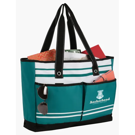 Atchison® Two-Pocket Fashion Tote with Zippered Main Compartment — view 12