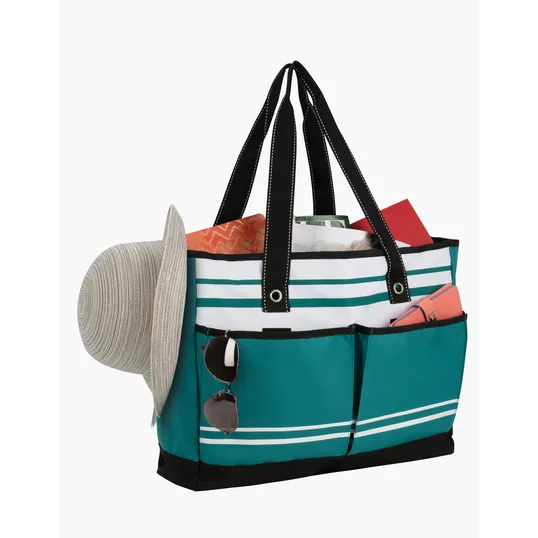 Atchison® Two-Pocket Fashion Tote with Zippered Main Compartment — view 2