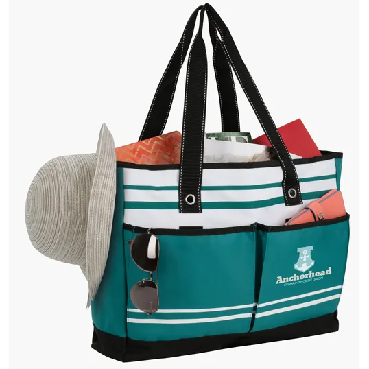 Atchison® Two-Pocket Fashion Tote with Zippered Main Compartment — view 11