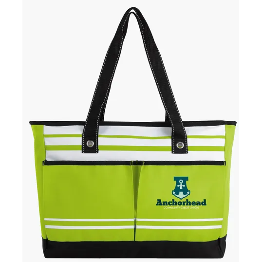 Atchison® Two-Pocket Fashion Tote with Zippered Main Compartment — view 16