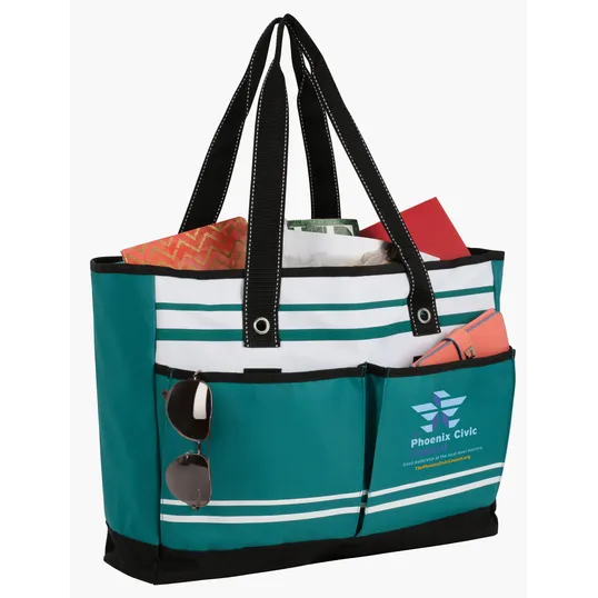 Atchison® Two-Pocket Fashion Tote with Zippered Main Compartment — view 10