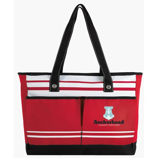 Atchison® Two-Pocket Fashion Tote with Zippered Main Compartment — view 13