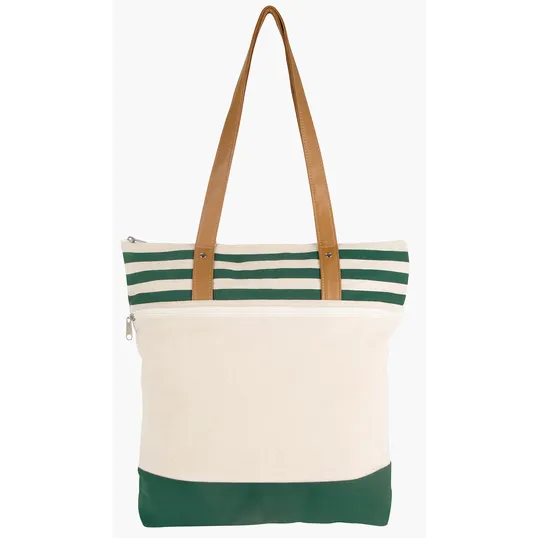 Atchison® Cora Lane Cotton Canvas Tote with Laminated Interior — view 3