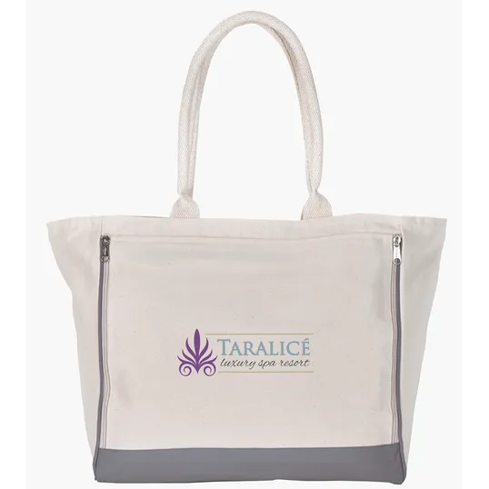 Atchison® Yoga Retreat Cotton Canvas Tote with Mat Pocket — view 5