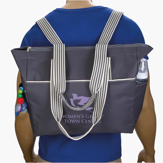 Atchison® Stripe Diaper Tote-Pack with Changing Pad — view 13