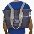 Atchison® Stripe Diaper Tote-Pack with Changing Pad — view 13