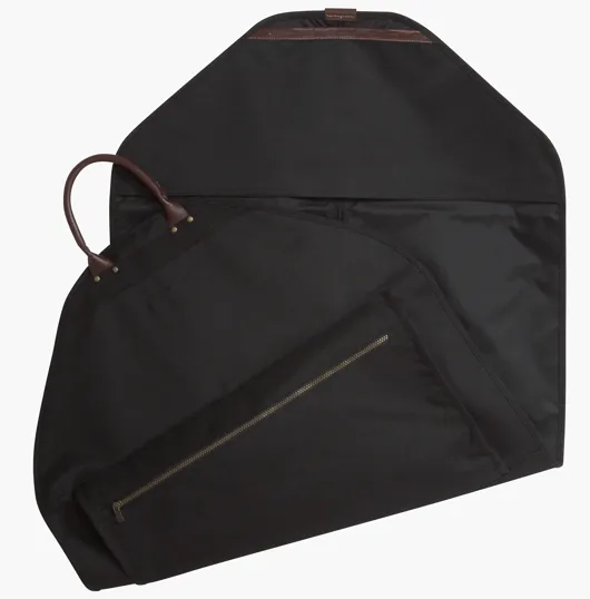 Atchison® Plaza Meridian Garment Bag with Leather Trim