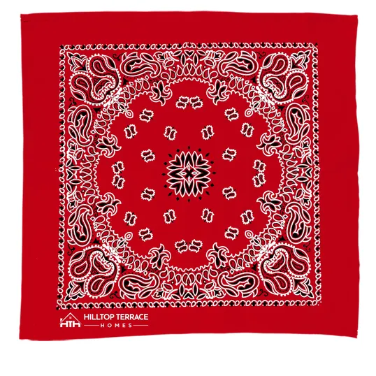 Garyline® 22" Cotton Bandana with Paisley Pattern