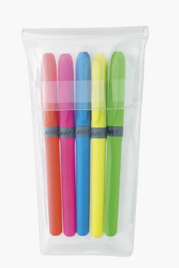 BIC® Brite Liner Grip™ Highlighters, 5-Pack — view 18