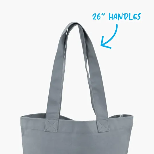 Everyday Cotton Tote with Wide 26" Handles — view 16