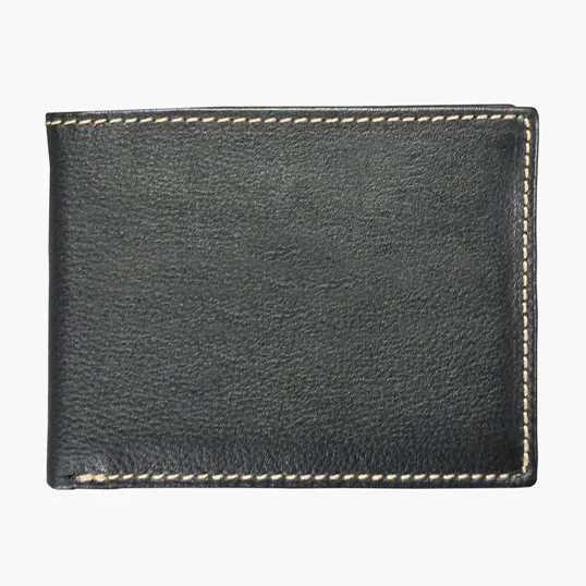 Andrew Philips® Leather Contrast Stitch Billfold Wallet — view 2
