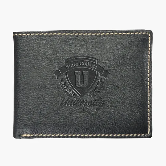 Andrew Philips® Leather Contrast Stitch Billfold Wallet — view 4