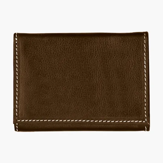 Andrew Philips® Leather Contrast Stitch Tri-Fold Wallet — view 2