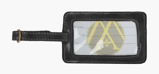 Andrew Philips® Leather Westbridge Leather Luggage Tag — view 4
