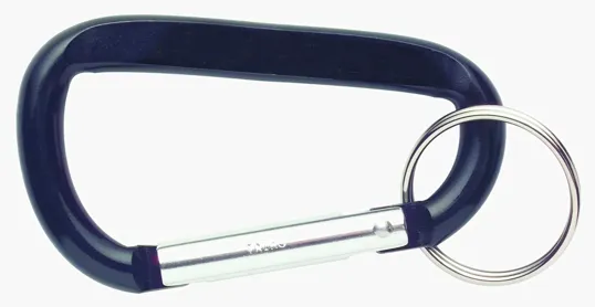 Aluminum Carabiner with Split Keyring — view 3