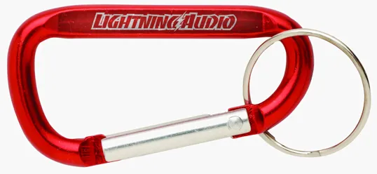 Aluminum Carabiner with Split Keyring — view 19