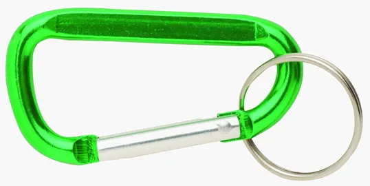Aluminum Carabiner with Split Keyring — view 6