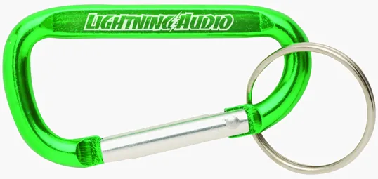 Aluminum Carabiner with Split Keyring — view 17