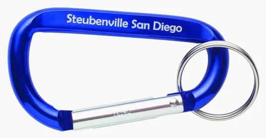 Aluminum Carabiner with Split Keyring — view 15