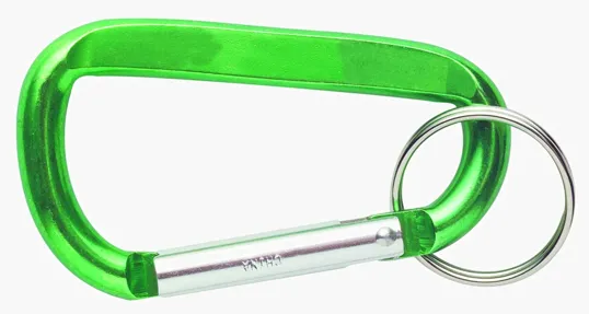 Aluminum Carabiner with Split Keyring — view 7