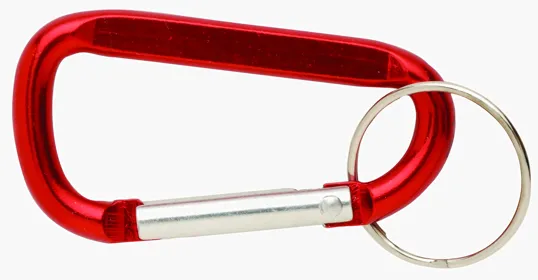 Aluminum Carabiner with Split Keyring — view 8