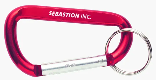 Aluminum Carabiner with Split Keyring — view 20