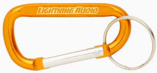 Aluminum Carabiner with Split Keyring — view 10