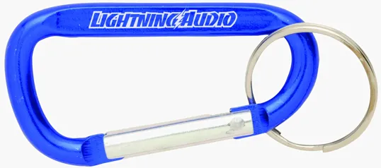 Aluminum Carabiner with Split Keyring — view 14