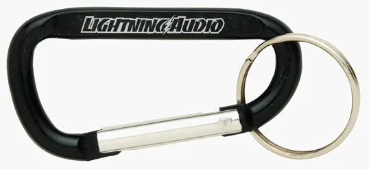 Aluminum Carabiner with Split Keyring — view 12