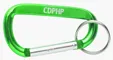 Aluminum Carabiner with Split Keyring — view 18