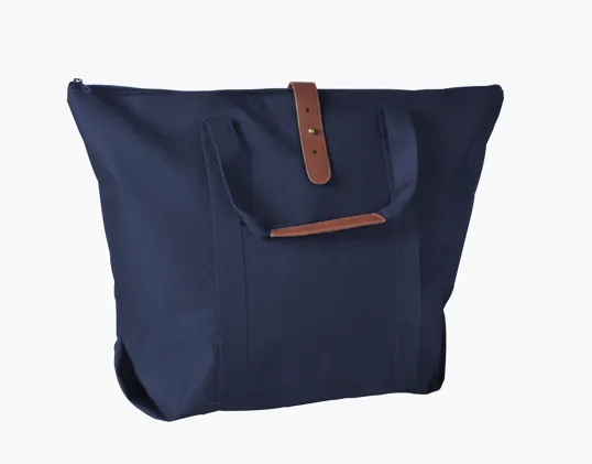 Mallard Tote Bag with Zippered Top and PU Accents — view 3