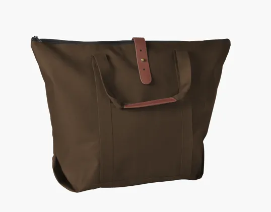 Mallard Tote Bag with Zippered Top and PU Accents — view 2