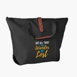 Mallard Tote Bag with Zippered Top and PU Accents — view 15