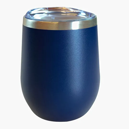 Sipper Wine Tumbler, 12 oz. Insulated Stainless Steel — view 3