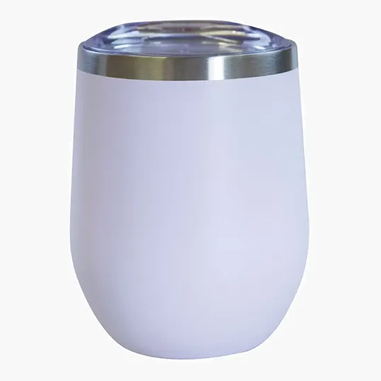 Sipper Wine Tumbler, 12 oz. Insulated Stainless Steel — view 4