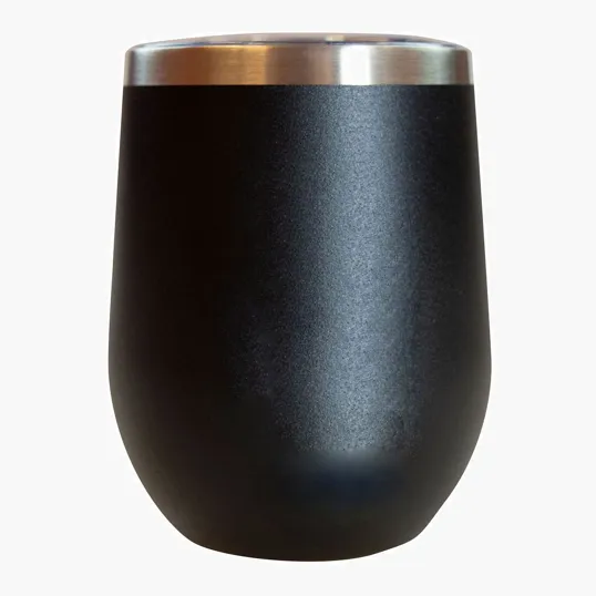 Sipper Wine Tumbler, 12 oz. Insulated Stainless Steel — view 2