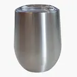 Sipper Wine Tumbler, 12 oz. Insulated Stainless Steel — view 8