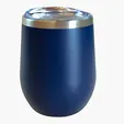 Sipper Wine Tumbler, 12 oz. Insulated Stainless Steel — view 3