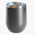 Sipper Wine Tumbler, 12 oz. Insulated Stainless Steel