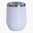 Sipper Wine Tumbler, 12 oz. Insulated Stainless Steel — view 4