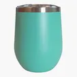 Sipper Wine Tumbler, 12 oz. Insulated Stainless Steel — view 7