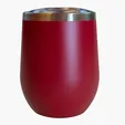 Sipper Wine Tumbler, 12 oz. Insulated Stainless Steel — view 6