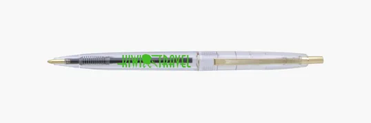Clear Clic™ Gold Pen with Translucent Barrel — view 4