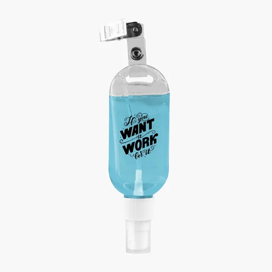 Spray Hand Sanitizer with Metal Clip — view 3